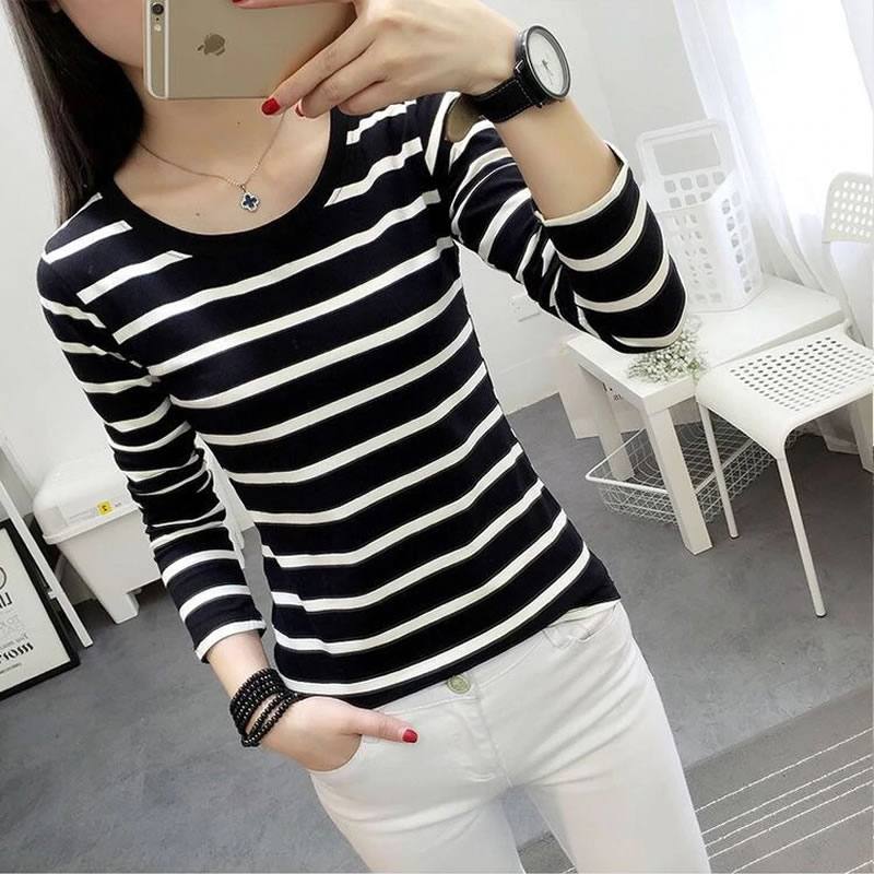 Littledesire Striped O-Neck Full Sleeve Women T-shirt, Western Wear, Tops  Free Delivery India.