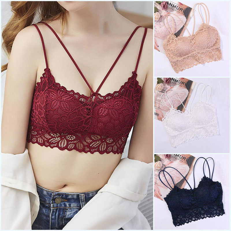 Floral Lace Non-Wired Lightly Padded Bralette , Lingerie, Sports Bra Free  Delivery India.