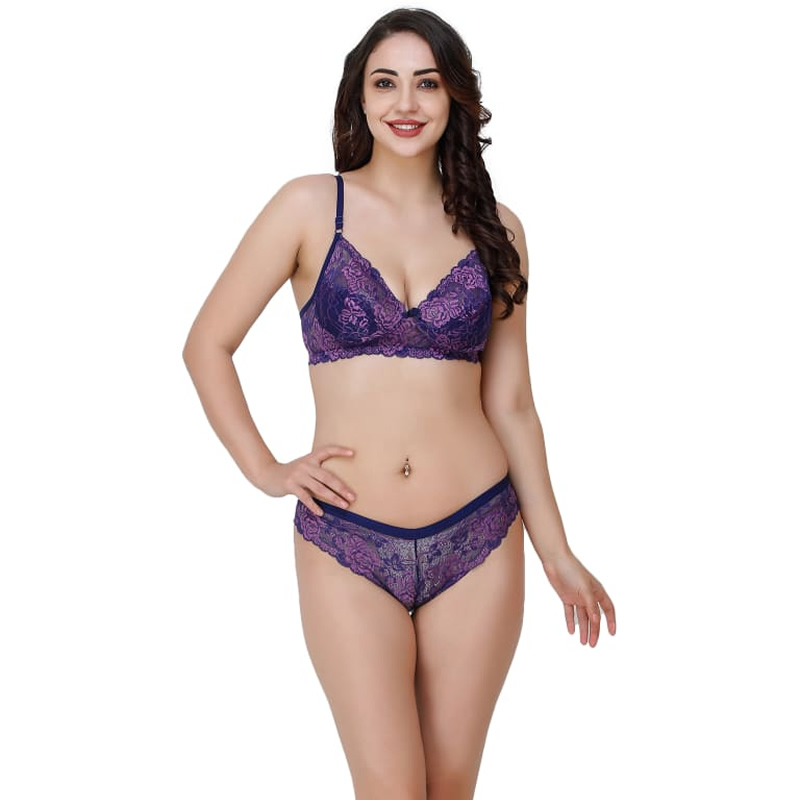 Lace Floral Bridal and Honeymoon Bra and Panty Set , Lingerie, Bra and Panty  Sets Free Delivery India.