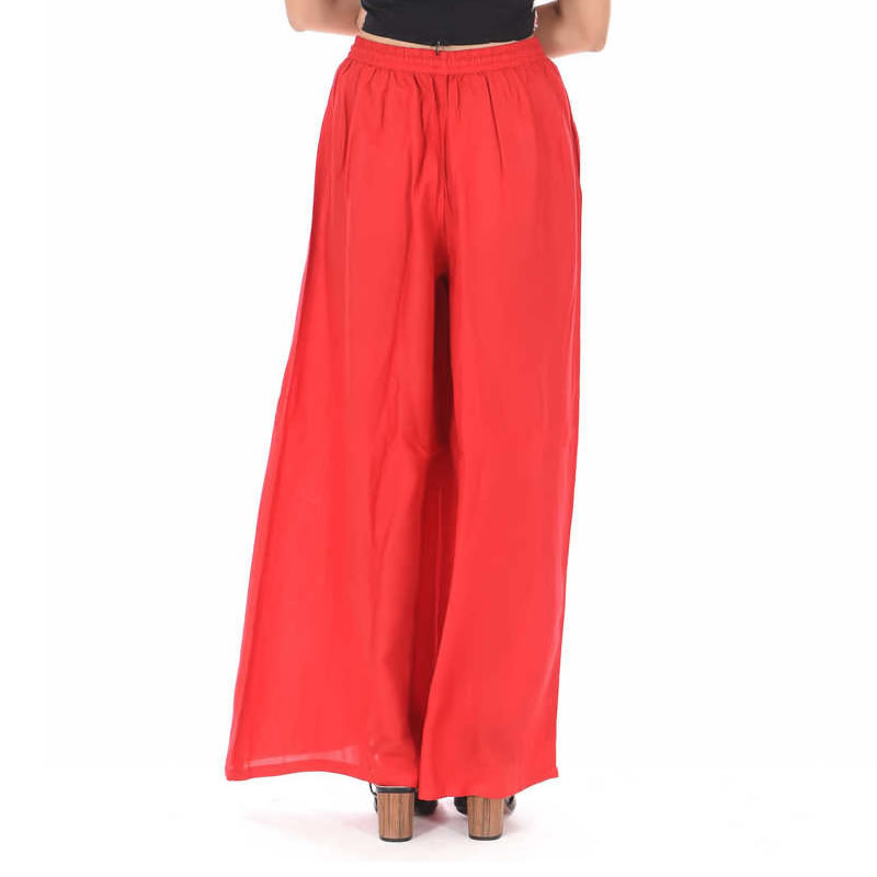 Littledesire Red Straight Palazzo With Side Pocket, Ethnic Wear ...