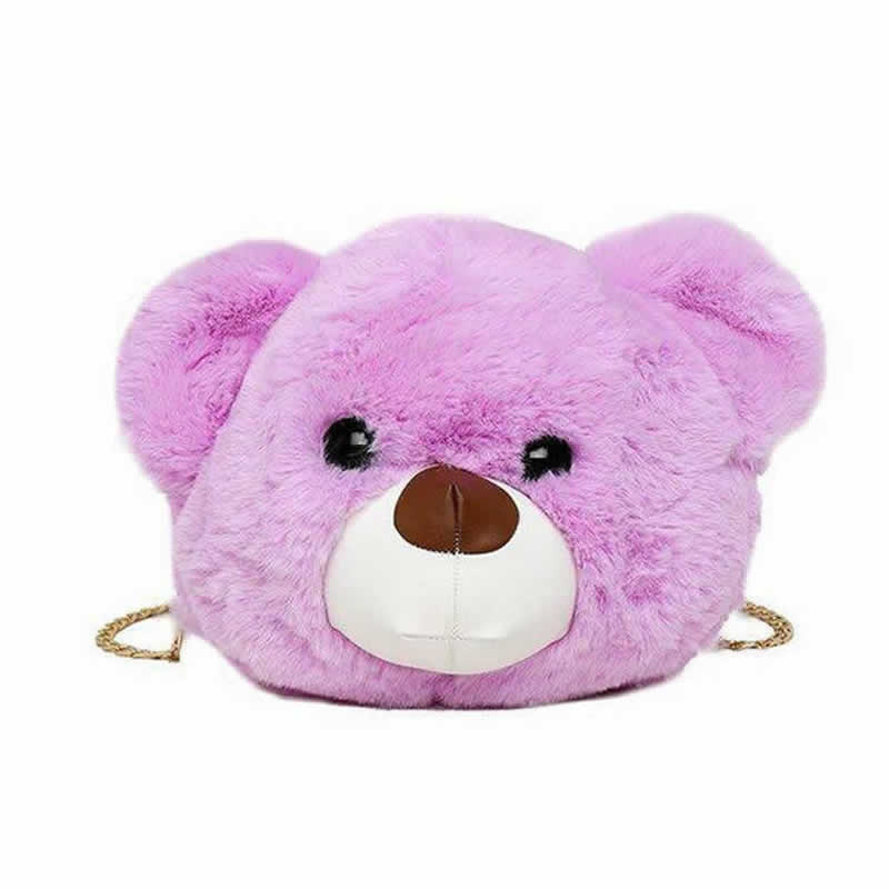 Cute Teddy Bear Soft Fluffy Sling Bag for Girls , Bags & Wallets