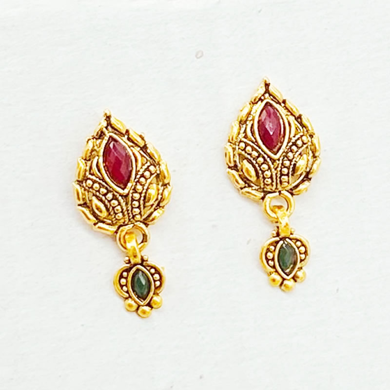 9ct Gold Birthstone Stud Earrings | Posh Totty Designs-megaelearning.vn