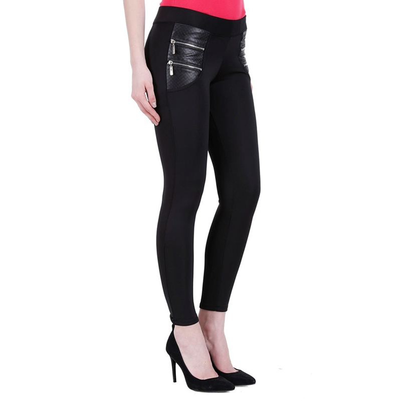 Littledesire Black Stretchable Zipper Jeggings , Western Wear, Jeans ...