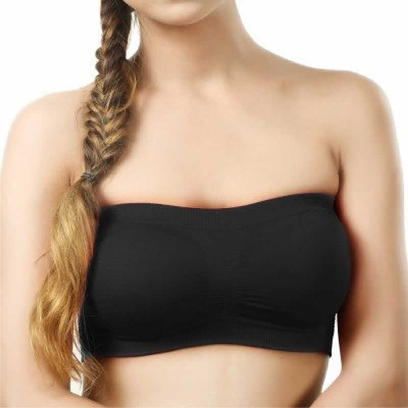 Nylon Non-Padded Plain Tube Bra, Multicolour at Rs 45/piece in Surat