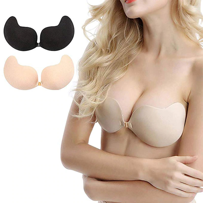 Self Adhesive Bra Seamless Strapless Push Up Silicone Sticky With Gel