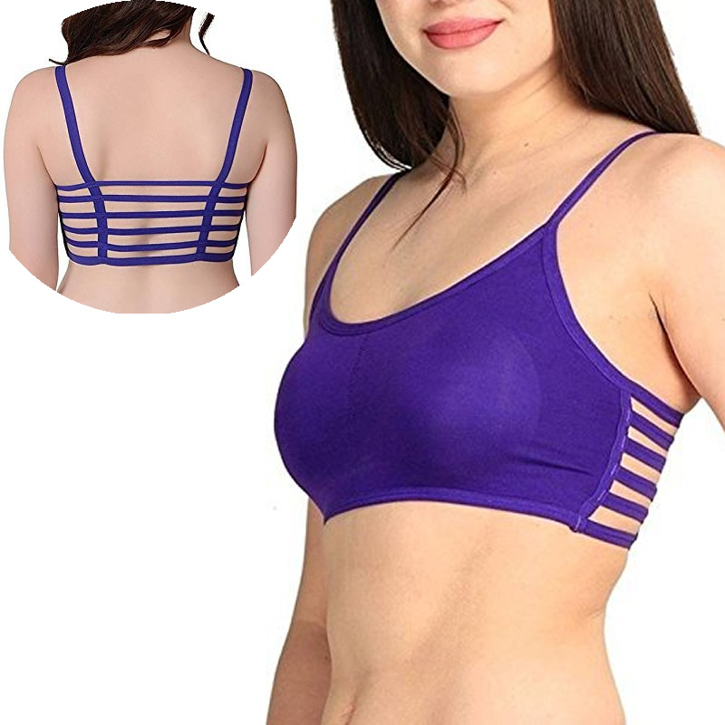 Women Full Coverage Lightly Padded 6 Strap Bralette Bra, Lingerie, Sports  Bra Free Delivery India.