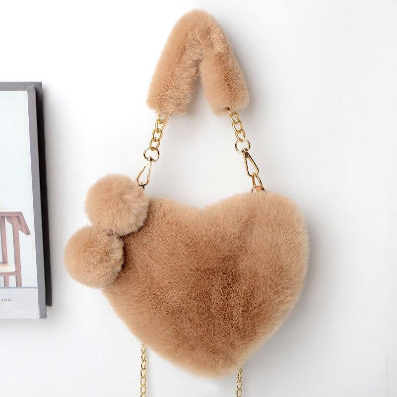 Faux fur sling deals bag