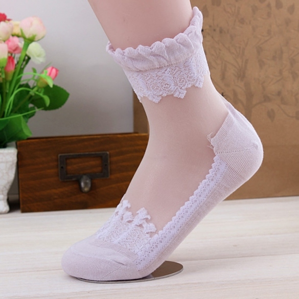 Ultrathin Transparent Lace Short Socks, Western Wear, Socks & Gloves ...