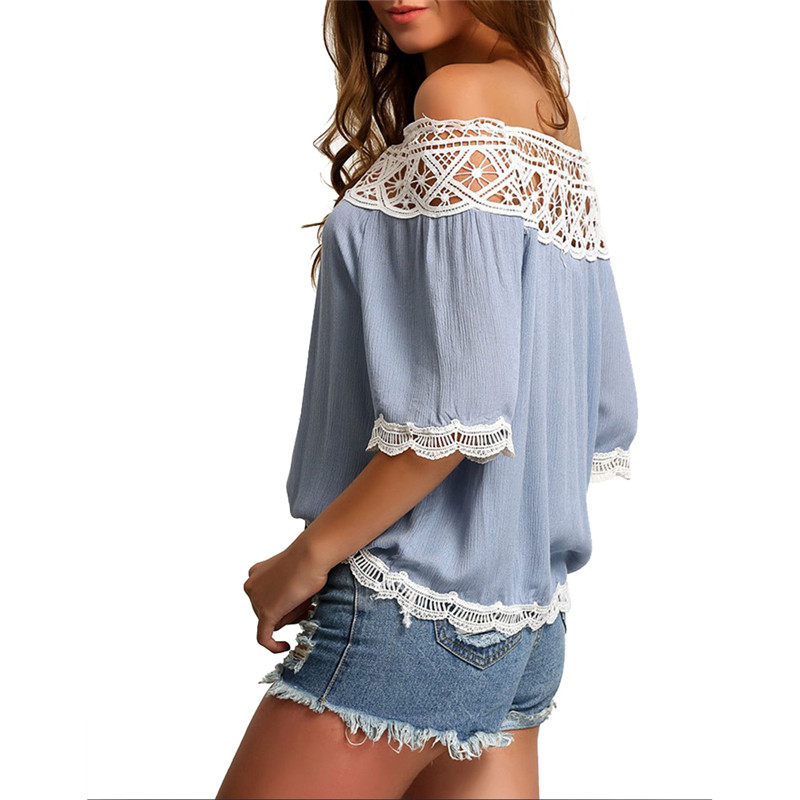 Off Shoulder Loose Lace Tops , Western Wear, Tops Free Delivery India.