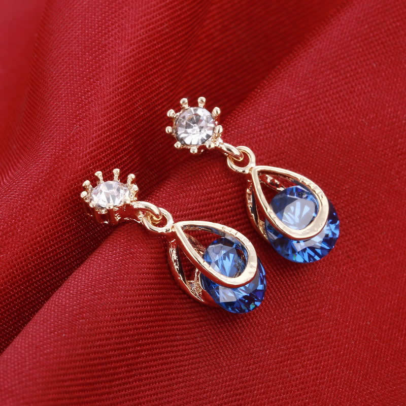 Crystal Beads Water Drop Dangle Earrings, Jewellery, Earrings & Drops ...