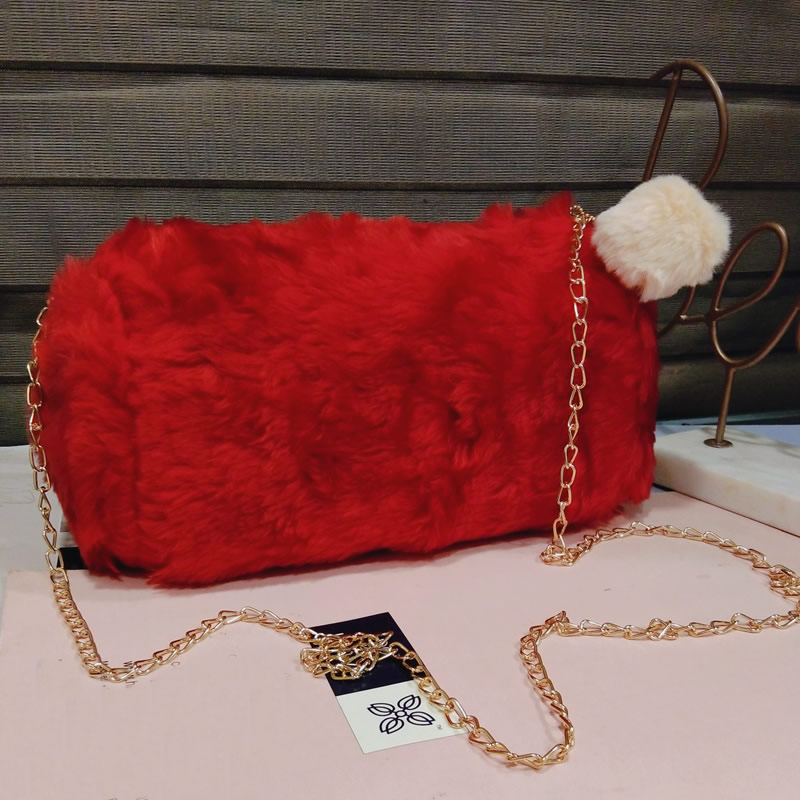 DIVINE Red Sling Bag Hanging Sling Fur Pouch/Purse for Baby Girls, Teen  Girls. 1 - Price in India | Flipkart.com