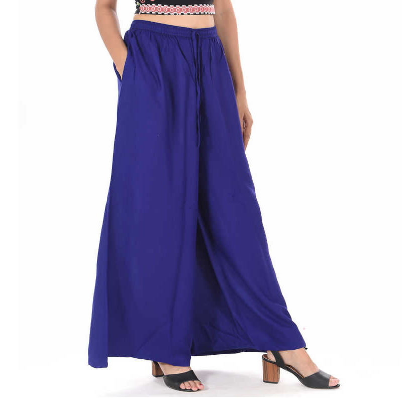 Littledesire Blue Straight Palazzo With Side Pocket, Ethnic Wear ...