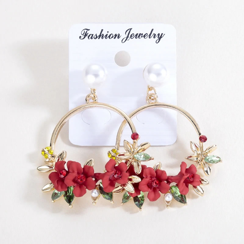 Beautiful shop red earrings