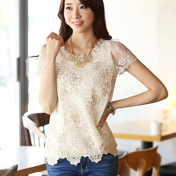 Chiffon Beading Tops, Western Wear, Tops Free Delivery India.