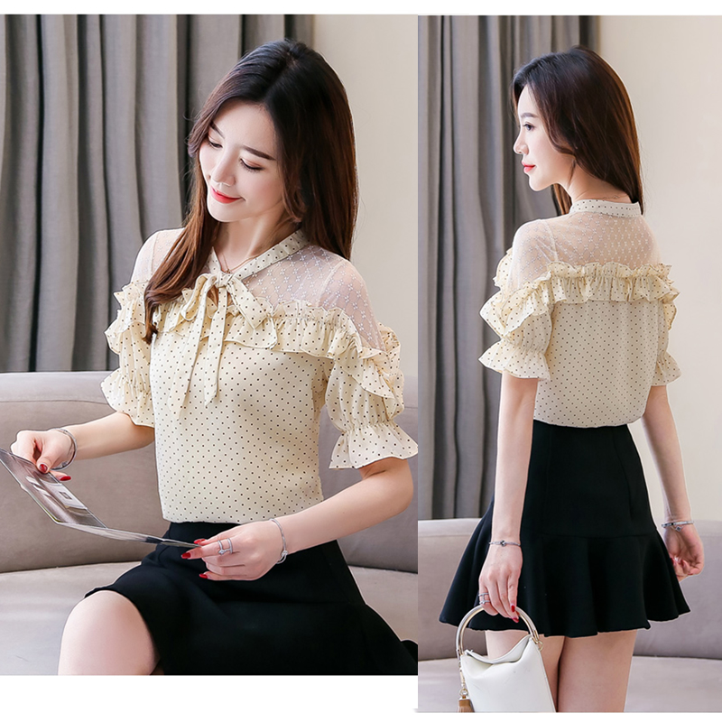 Littledesire Stylish Bow Tie Neck Ruffles Sleeve Top, Western Wear, Tops  Free Delivery India.