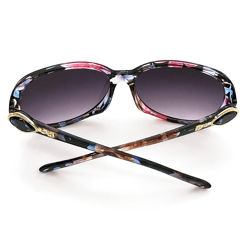 Sunglasses: Oval Sunglasses, acetate & strass — Fashion