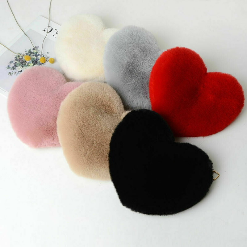 Cute Heart Shape Sling Bags with Shoulder Chain//Cross body Side