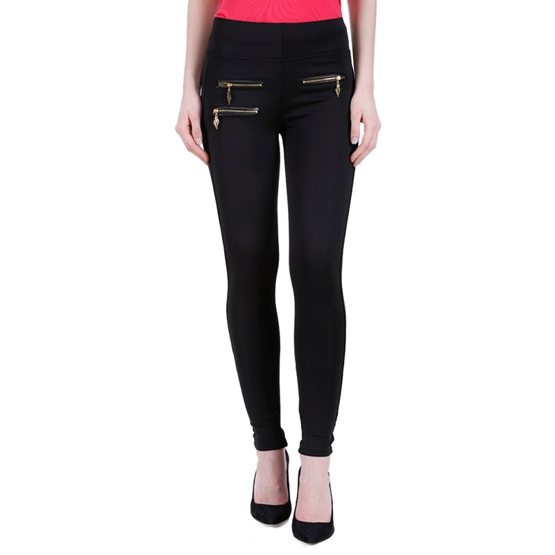 Littledesire Black Stretchable Zipper Jeggings , Western Wear, Jeans