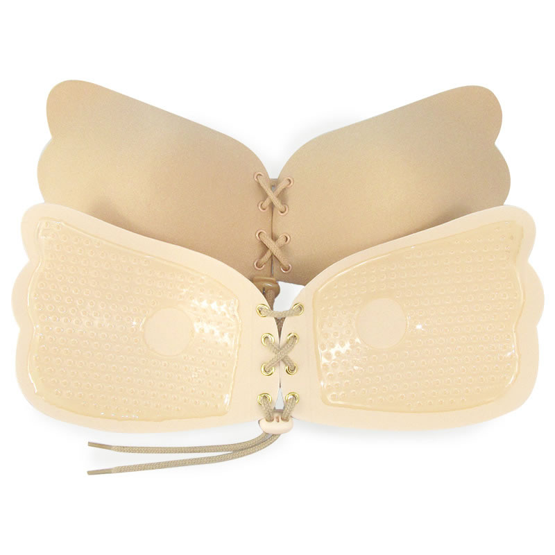 2021 New Silicone Bra Cups Backless Dress Butterfly Invisible Push Up Stick  On Self Adhesive Front Fly Bra Strapless A B C D From Ytlighting, $3.49