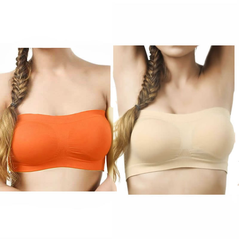 Piftif non padded seamless strapless Women Bandeau/Tube Non Padded Bra -  Buy Multicolor Piftif non padded seamless strapless Women Bandeau/Tube Non  Padded Bra Online at Best Prices in India