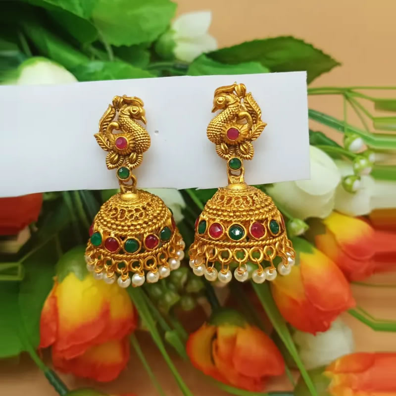 pearl jhumkas designs