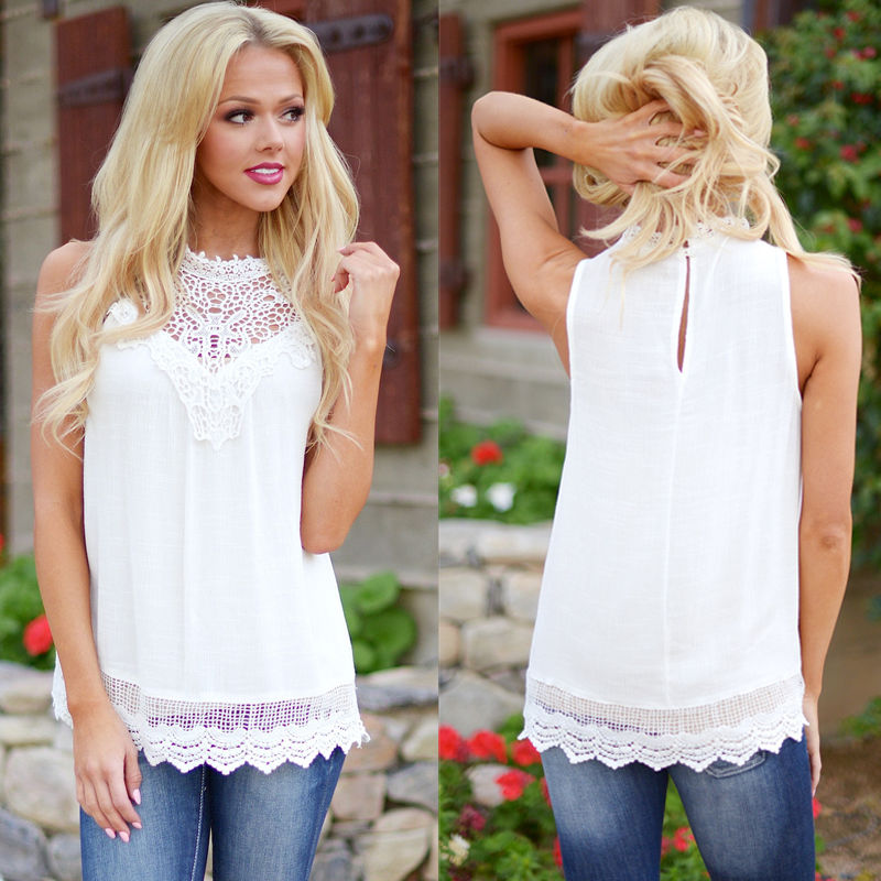 Lace Vintage Sleeveless Tops, Western Wear, Tops Free Delivery India.