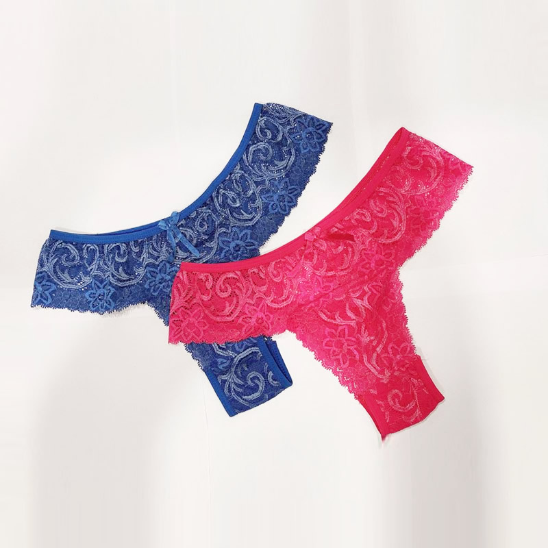 Buy littledesire Lace Transparent Embroidery Sexy Panty (Nylon,Spandex,  Large) at