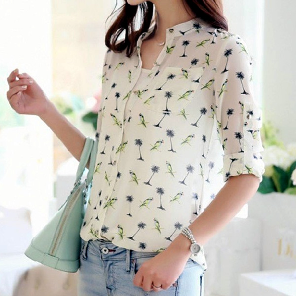 Chiffon shirt cheap for women