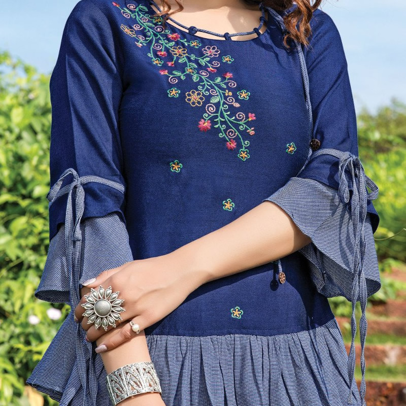 Round short kurti on sale
