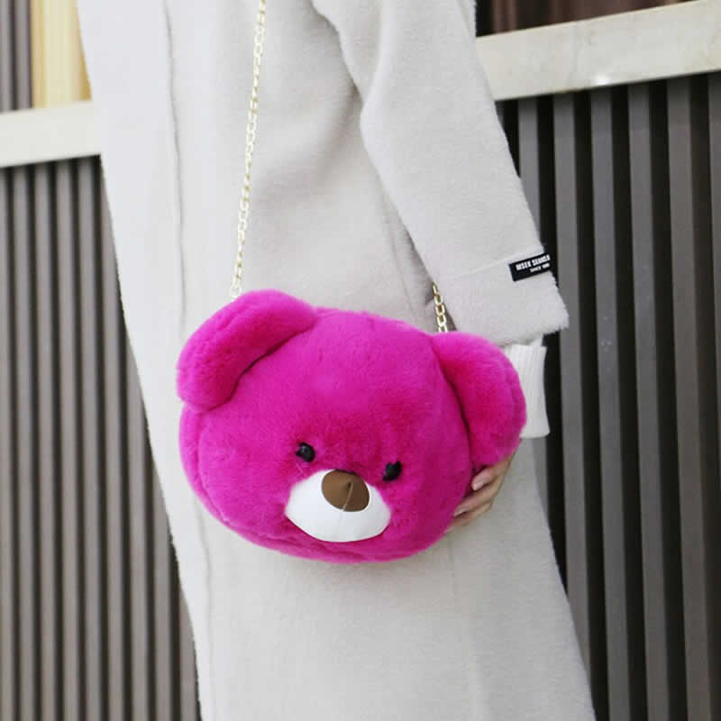 fluffy sling bag