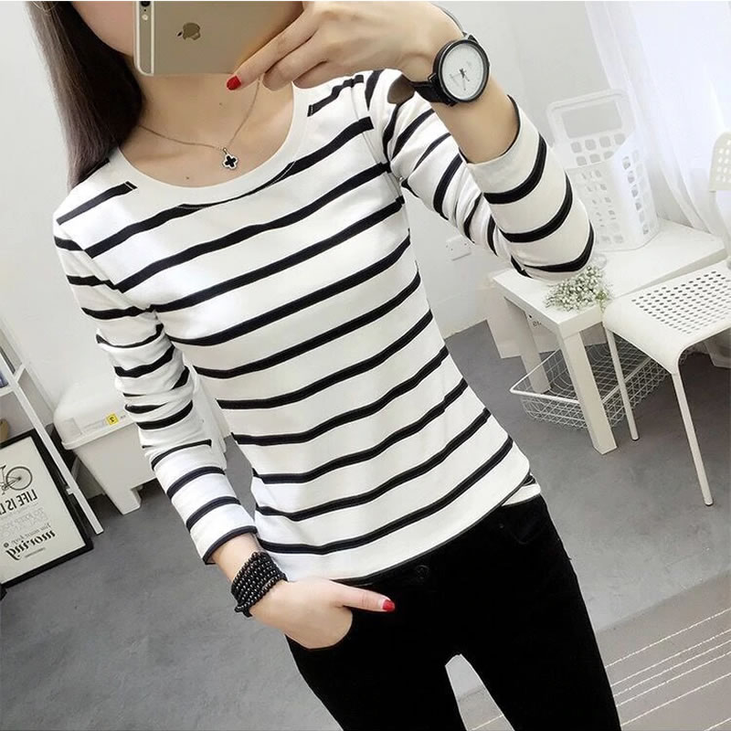 Littledesire Striped O-Neck Full Sleeve Women T-shirt, Western Wear, Tops  Free Delivery India.