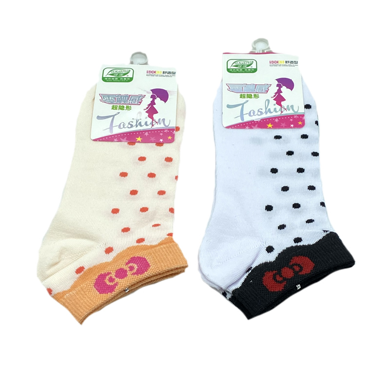 Littledesire Dot Random Color Women Cotton Socks 2 Pairs, Western Wear ...