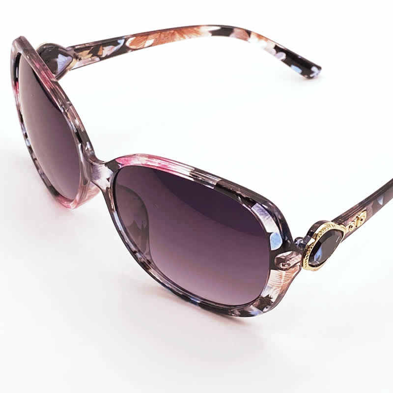 Oval Style Floral Print Women Sunglasses , Sunglasses, Women Sunglasses ...