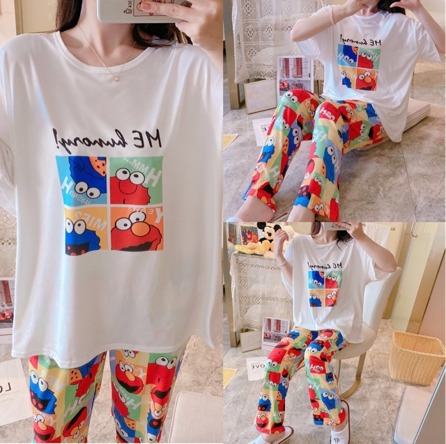 Half Sleeves Cartoon Printed Imported Night Suit