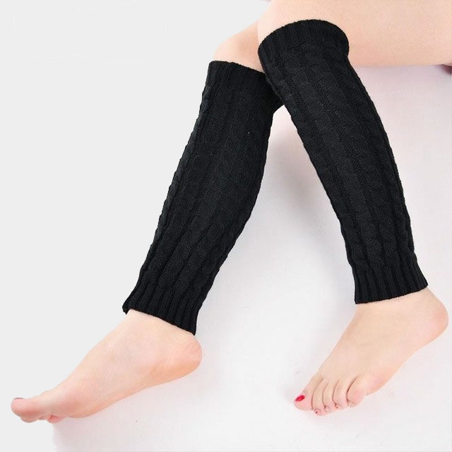 Soft Winter Leg Warmers Knitted Crochet Long Boot Socks , Western Wear ...