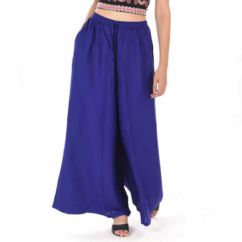 Littledesire Blue Straight Palazzo With Side Pocket, Ethnic Wear ...