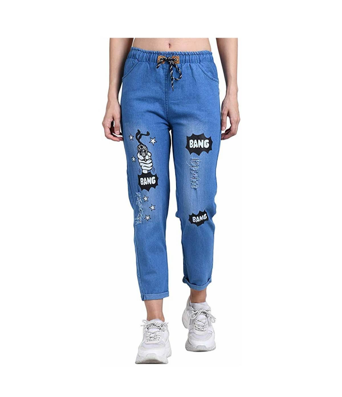 Trends Fashion Women Denim Joggers Jeans, Western Wear, Jeans