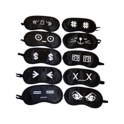 Birthday Party Return Gifts Kids Eye Mask Random Pattern - 10 Pcs Lot