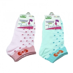 Littledesire Dot Random Color Women Cotton Socks 2 Pairs