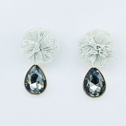 Cloth Flower Fashion Earring