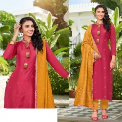 Sequence Work Kurti With Viscose Dupatta