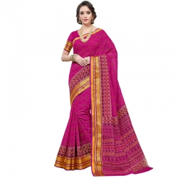 Littledesire Cotton Printed Designer Saree With Blouse