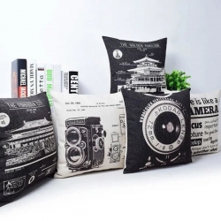 Camera Building Printed Cushion Covers 16 x 16 inch Pack of 5 