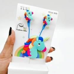 Unicorn Cartoon Wired Earphones For Kids