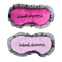 Sweet Dreams Pink & Baby Pink Silk Sleep Eye Mask (Pack of 2)