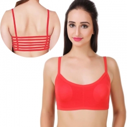 Women Full Coverage Lightly Padded 6 Strap Bralette Bra