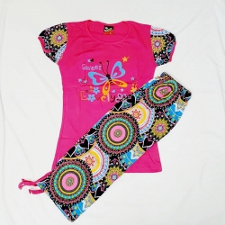 Women Printed Top & Capri Set