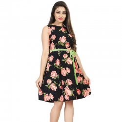  Littledesire Floral Printed Short Dress