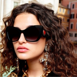 Littledesire Cateye Gradient Big Frame Women Sunglasses