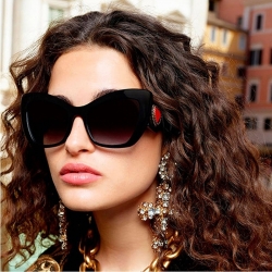Littledesire Cateye Gradient Big Frame Women Sunglasses